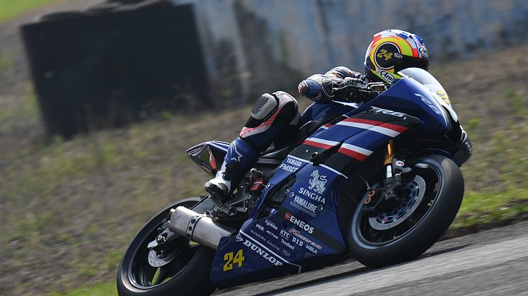 SS600 レース1：ヤマハ勢トップ。前半トップ争いを繰り広げ5位となった#24 Decha Kraisart & YZF-R6 (Yamaha Thailand Racing Team)