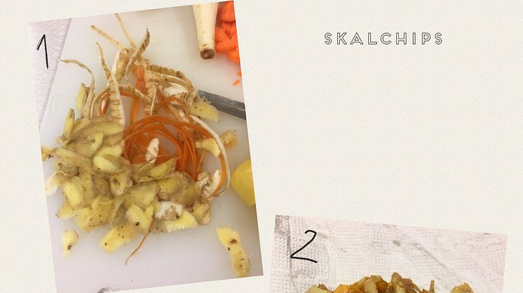 Skalchips - morotsskal blev chips