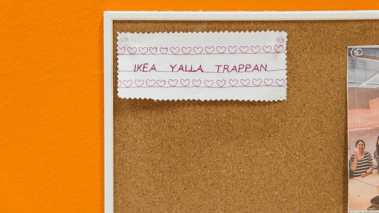 Ghada Hijjaj arbetar på syservice på IKEA Malmö och har varit med sedan Yalla Trappan startade 2009. Foto: Urzula Striner