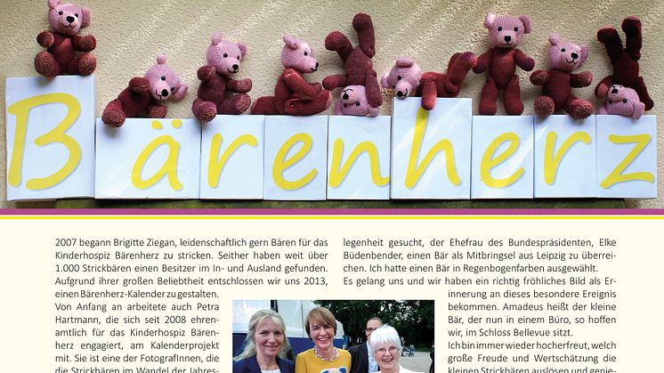 Mit Bärenherz durch das Jahr 2020 - Der neue Bärenherz-Kalender 