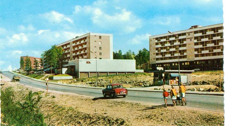 Vykort från Skogås. Okänd fotograf i Huddinge kommuns arkiv.