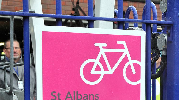 St Albans cycle hub sign credit Andy Buckley