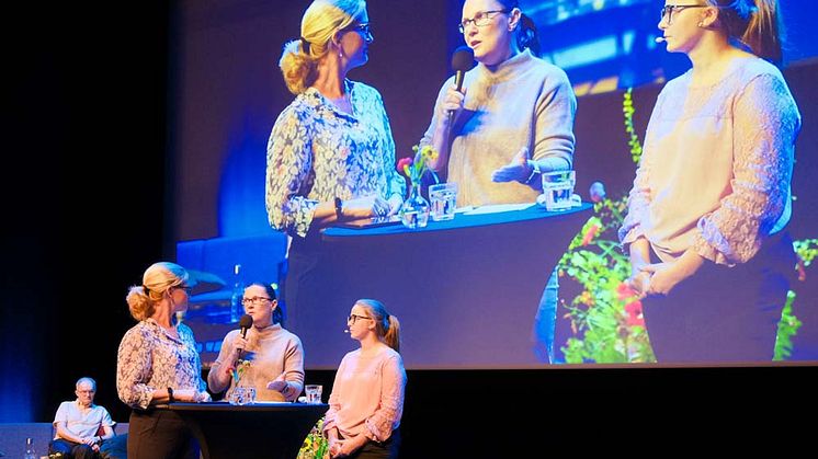 Lena Strömberg, Jenny Christensson och Sandra Hansson under Patient´s Den. Foto: Henrik Mindedal.