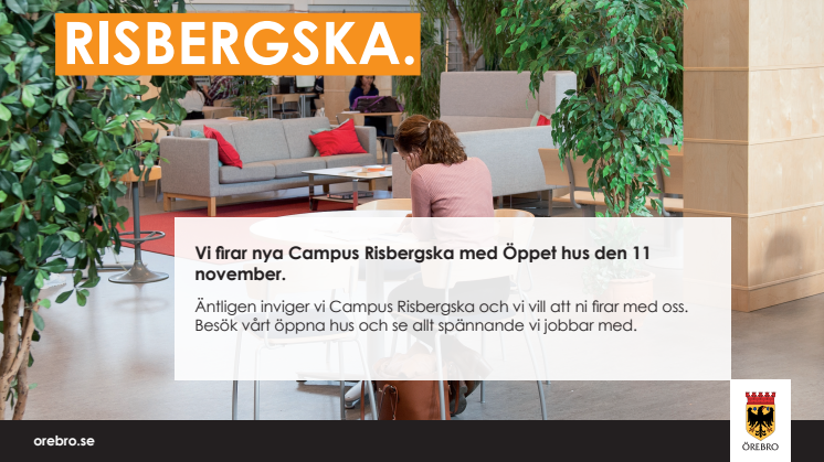 Inbjudan Öppet hus Campus Risbergska