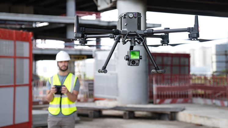 DJI Zenmuse L1 on M300 RTK Construction Site