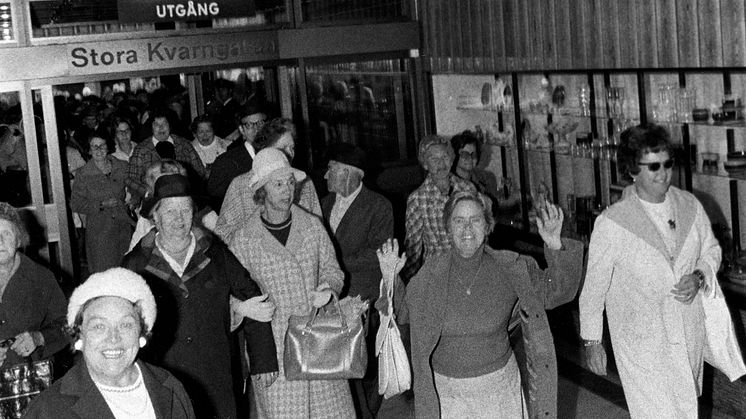 Invigning av Caroli köpcenter 1973, Foto: Ernst Henriksson Källa: Sydsvenskan