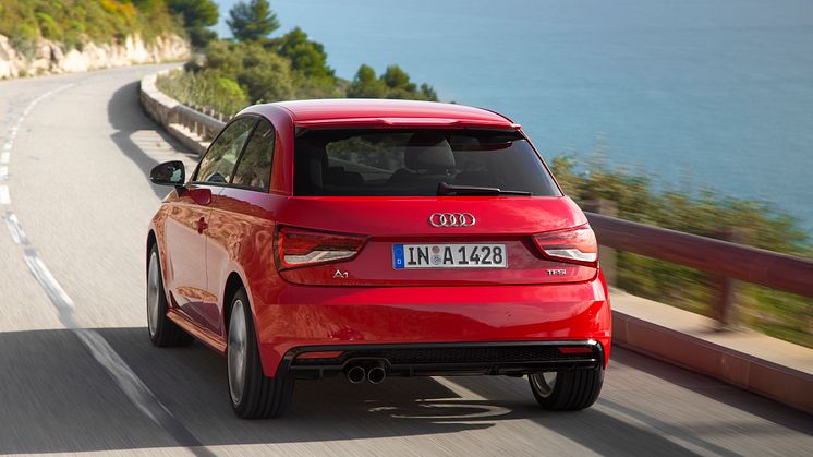 Audi A1 misano red rear left side