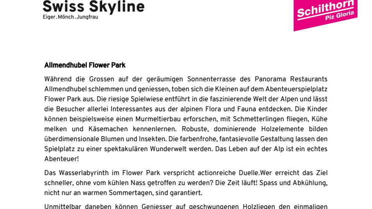 Allmendhubel - Flower Park