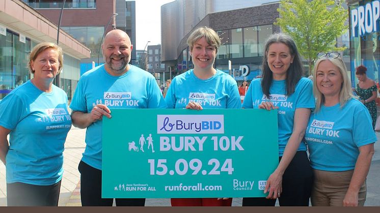 Jane Tomlinson’s Run for All and Bury BID announce new Bury Partnership