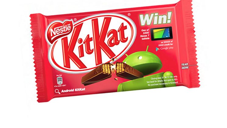 Google ja Nestlé yhteistyöhön: seuraava Android on nimeltään KitKat