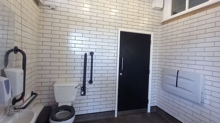 The Letchworth loo: GTR have converted a disused Gents' into a smart new accessible toilet ("before" image available below)