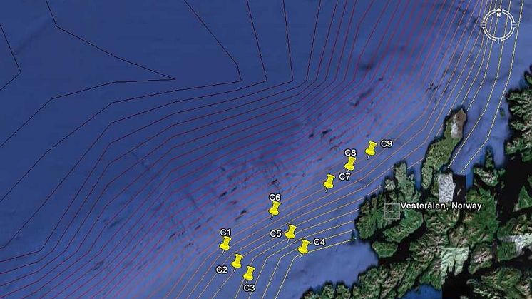 Kartlegging av marint mangfold utenfor Lofoten og Vesterålen