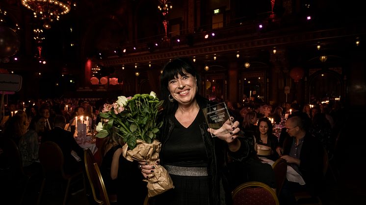 Carola Tiberg, Sveriges Bästa Marknadschef 2019 inom hemelektronik. Foto: Pax Engström. 