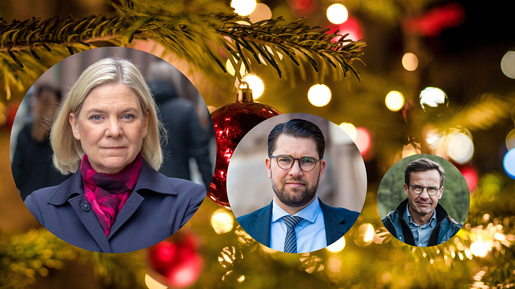 Magdalena Andersson (S) är den partiledare som flest svenskar vill äta julbord med, följt av Jimmie Åkesson (SD) och Ulf Kristersson (M)