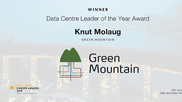 Green Mountain Wins prestigious Award at Datacloud Europe 2018