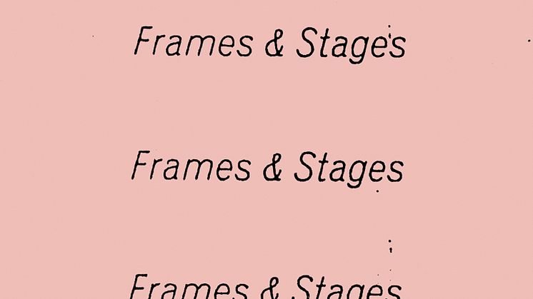 Vernissage: Frames and Stages, Akademin Valand