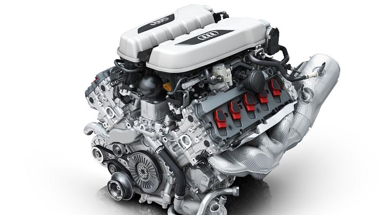 Hjertet af Audi R8 er en V10 sugemotor