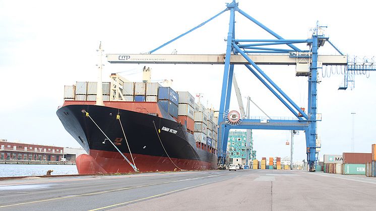 Record at container terminal in Copenhagen