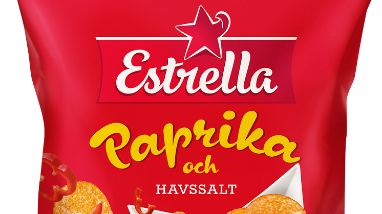 Estrella Paprika & Havssalt chips 275g, 175g