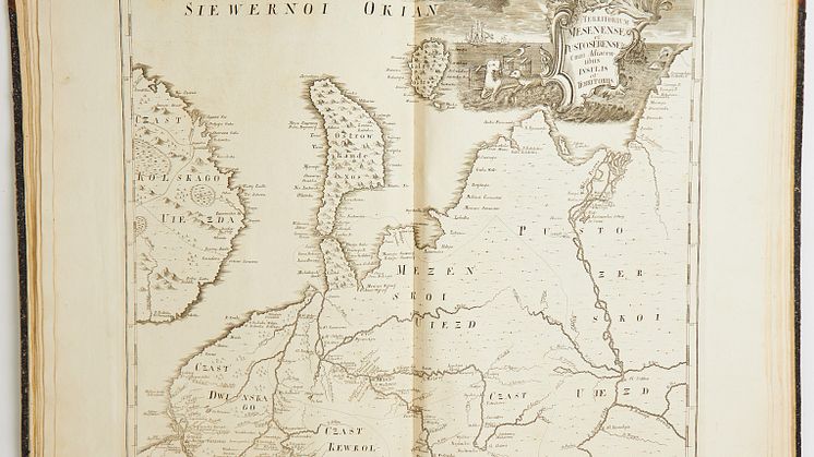 Rare Russian atlas from the library of Gustaf Nobel