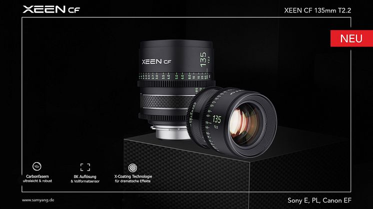 Das neue  XEEN CF 135mm T2.2