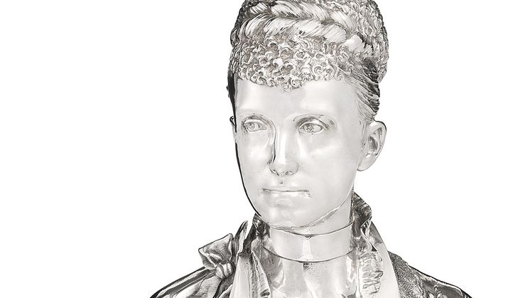 Buste af sølv forestillende Kejserinde Dagmar af Rusland. Vurdering: 250.000-300.000 kr.