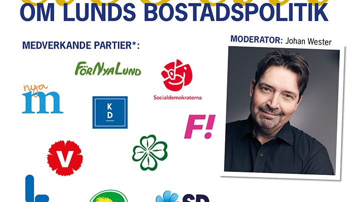 Bostadspolitisk debatt i Lund arrangeras av HSB Skåne