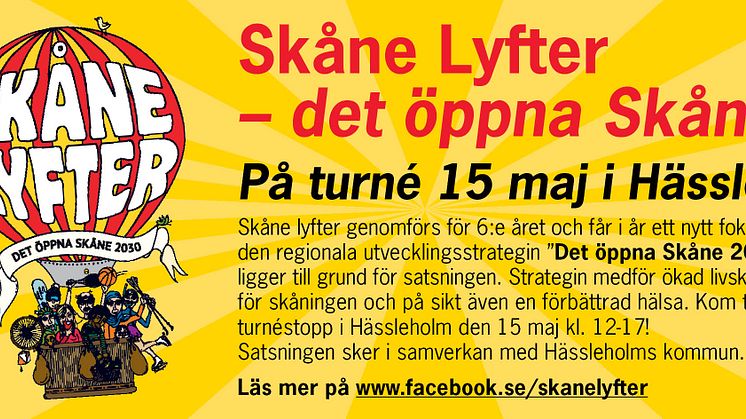 Skåne lyfter - i Hässleholm den 15 maj!
