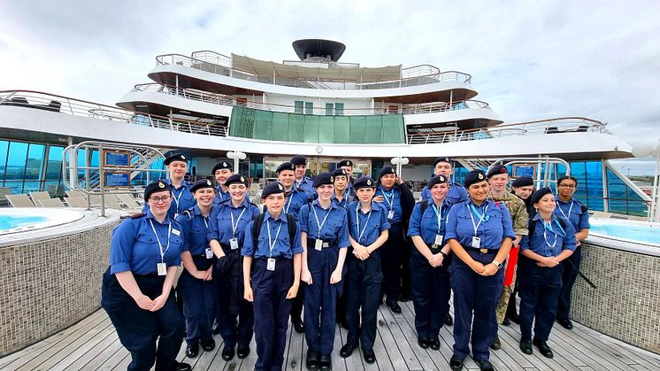 Sea Cadets aboard Balmoral in Rosyth 