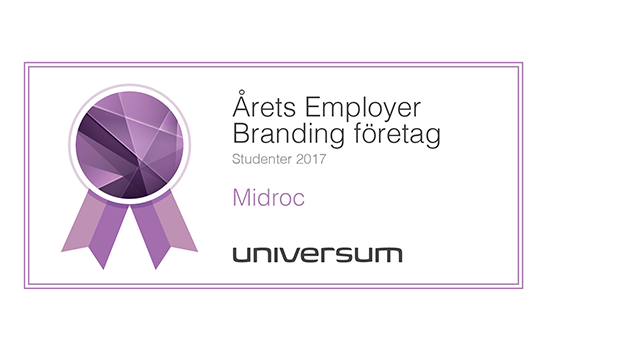 Midroc är Årets Employer Branding-företag 2017!