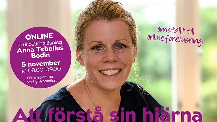 Online frukostföreläsning med Anna Tebelius Bodin