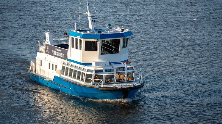 The "new" M/S Hamnen on a post-electrification test run. Photo: Gothenburg Port Authority