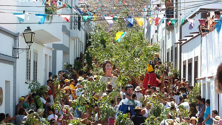 Festivalen La Rama på ön La Palma äger rum varje år i den charmiga staden Santa Cruz de La Palma. Foto: Canary Islands Tourism.