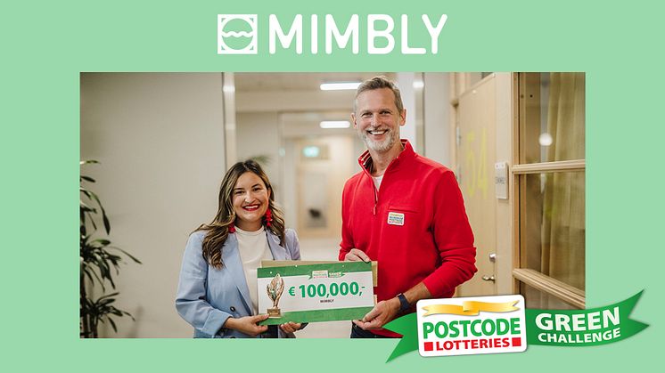 Mimbly valdes ut som en av fem finalister i Postcode Lotteries Green Challenge!