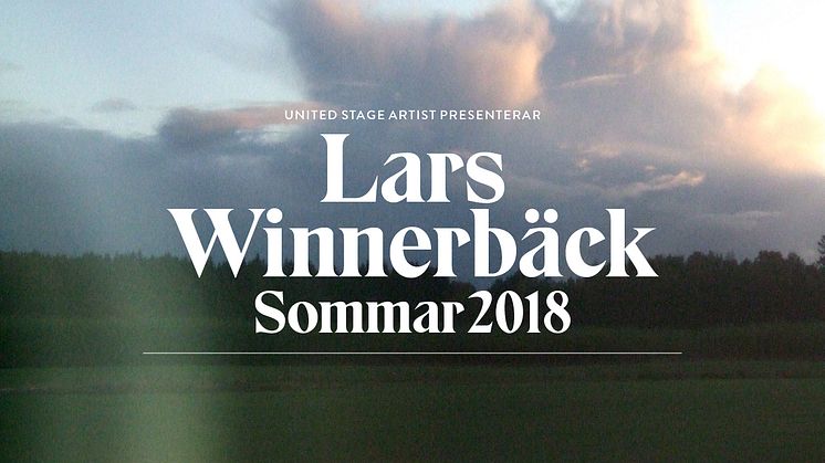 Lars Winnerbäck på stor sommarturné
