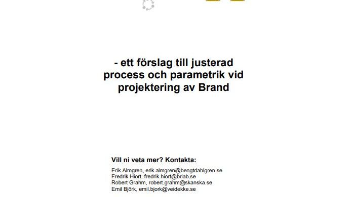 Digitaliserat arbetssätt vid brandprojektering – brand projekterar brand