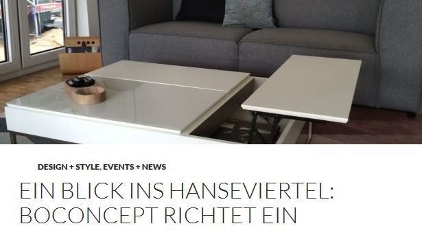 Ein Blick ins Hanseviertel Lüneburg: BoConcept richtet ein