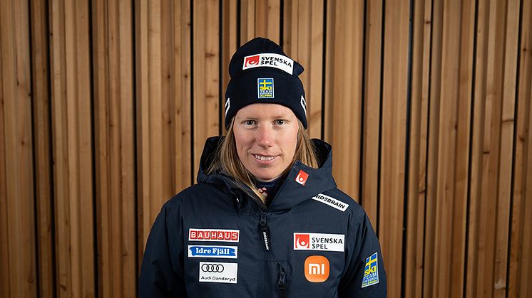 Sandra Näslund är nominerad till årets Jerringpris efter sin fenomenala säsong. Foto: Klas Rockberg/Ski Team Sweden Alpine