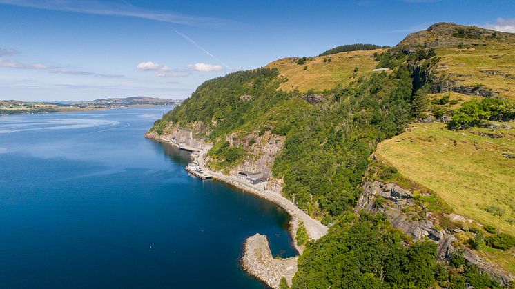 The expansion for the Volkswagen Group is located inside the mountain at SVG1-Rennesøy.