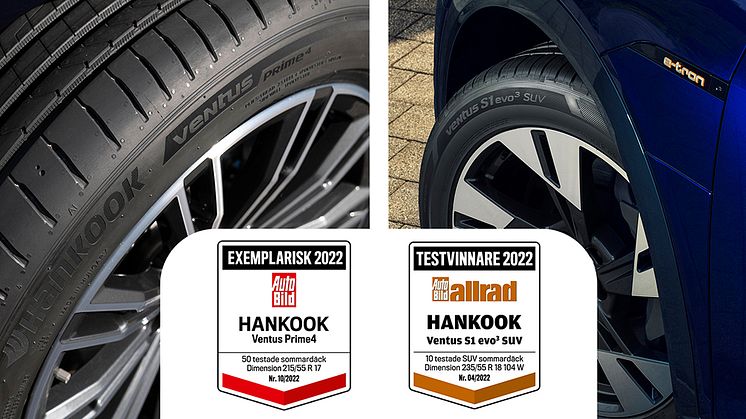 Hankook imponerar i flertalet sommardäckstester