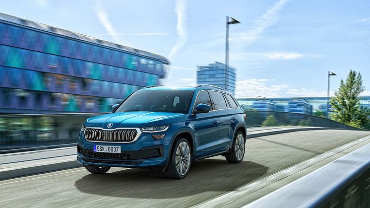 Den faceliftede ŠKODA KODIAQ kommer til Danmark i sensommeren.