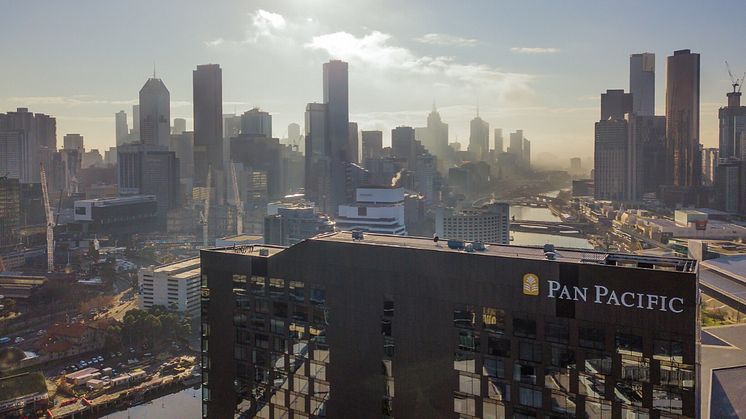 Pan Pacific Melbourne, located in the historic South Wharf precinct