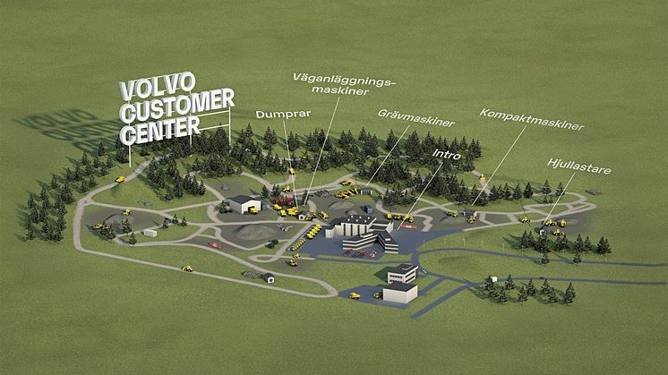 Volvo Customer Center i Eskilstuna - karta digitalt besök