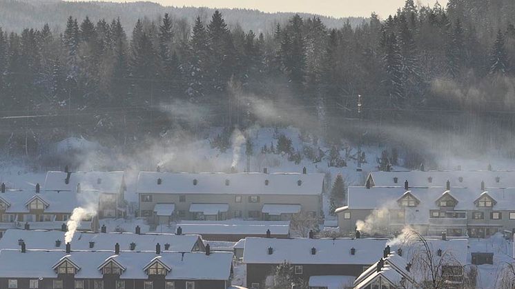 Da strømprisene steg og kulda kom krypende i slutten av november valgte mange å fyre med ved. Hva betyr det for luftkvaliteten? Illustrasjonsfoto: Stein Manø/NILU