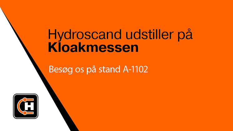 Mød Hydroscand på Kloakmessen 2024