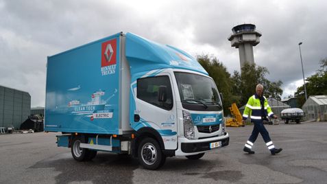 Göteborg Landvetter Airport först med test av eldriven lastbil