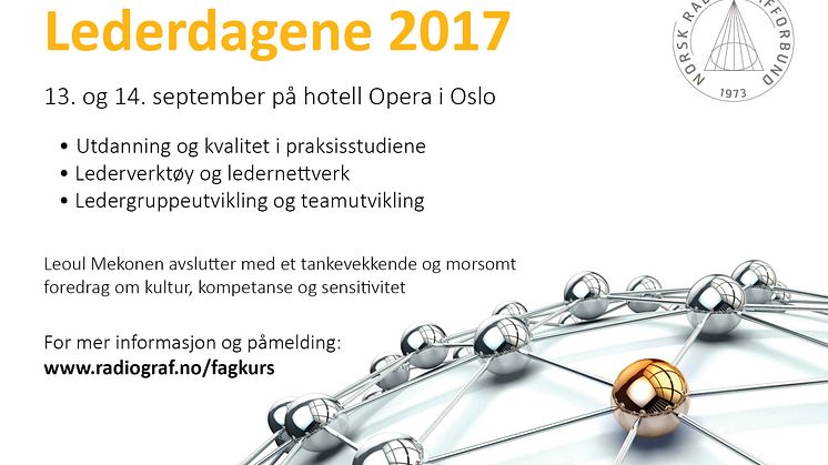 Velkommen til årets lederdager 13. september!