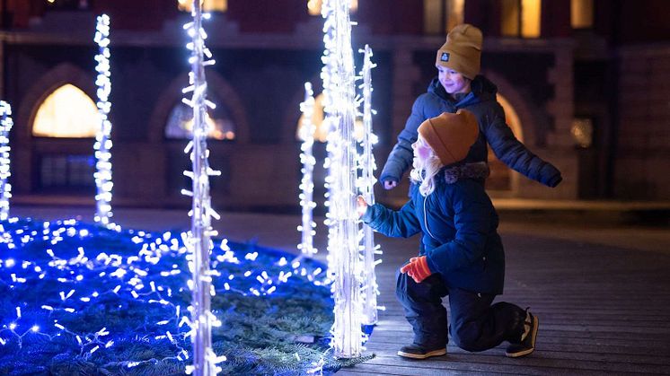 Gnistrande vinterljus lyser upp Helsingborg
