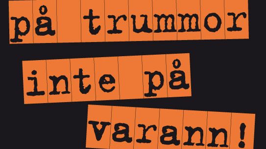 Vi slår på trummor inte på varann • En manifestationskonsert mot våld med 140 trummisar från Segevångsskolan