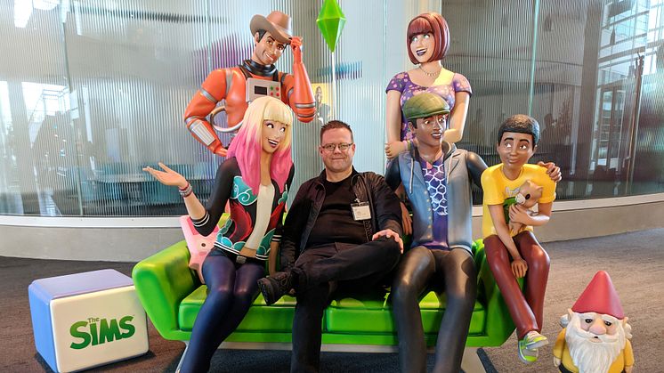 Vigfus Omarsson i The Sims-studion hos EA Games i Silicon Valley.
